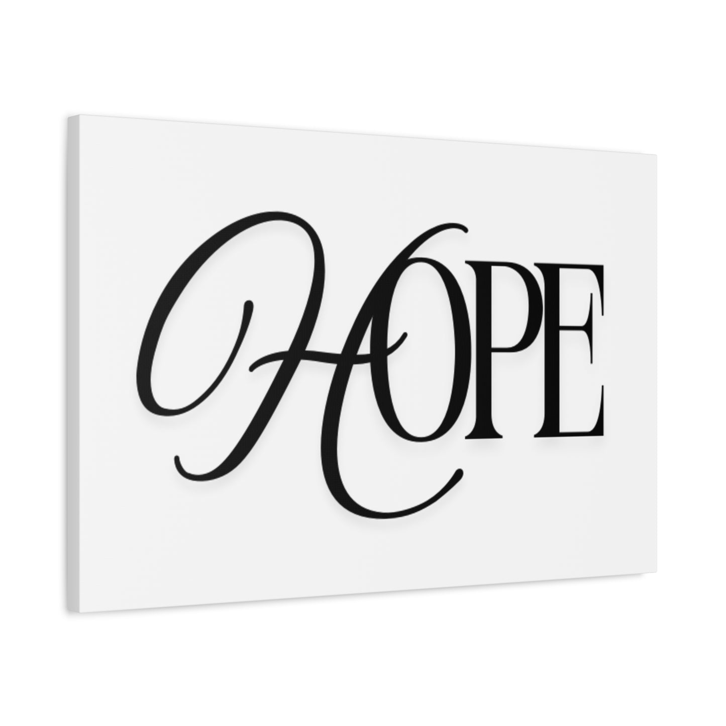 Hope Script Wall Art Canvas | Matte Stretched Canvas