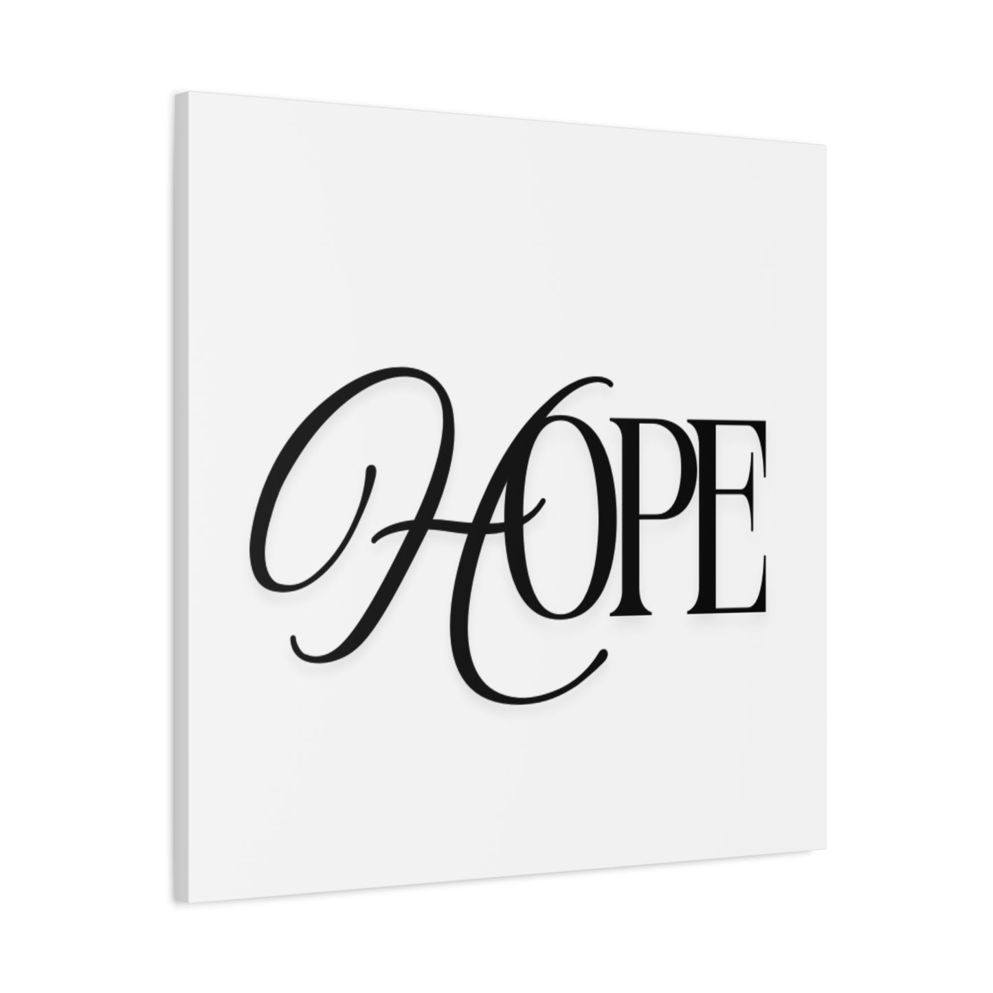 Hope Script Wall Art Canvas | Matte Stretched Canvas