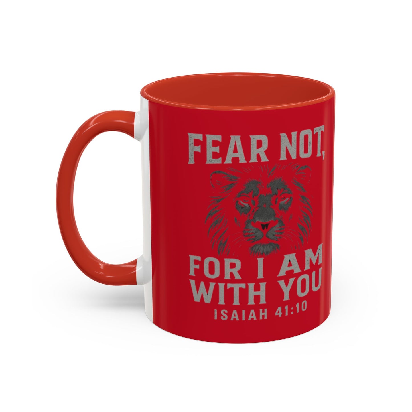 Faith-Inspired Accent Coffee Mug - Cheerful Ceramics for Daily Motivation, Gift for Friends, Home Decor, Encouragement