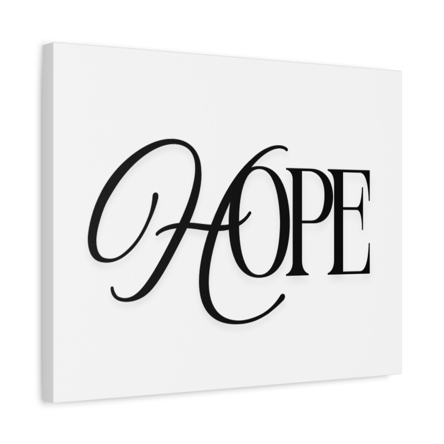 Hope Script Wall Art Canvas | Matte Stretched Canvas