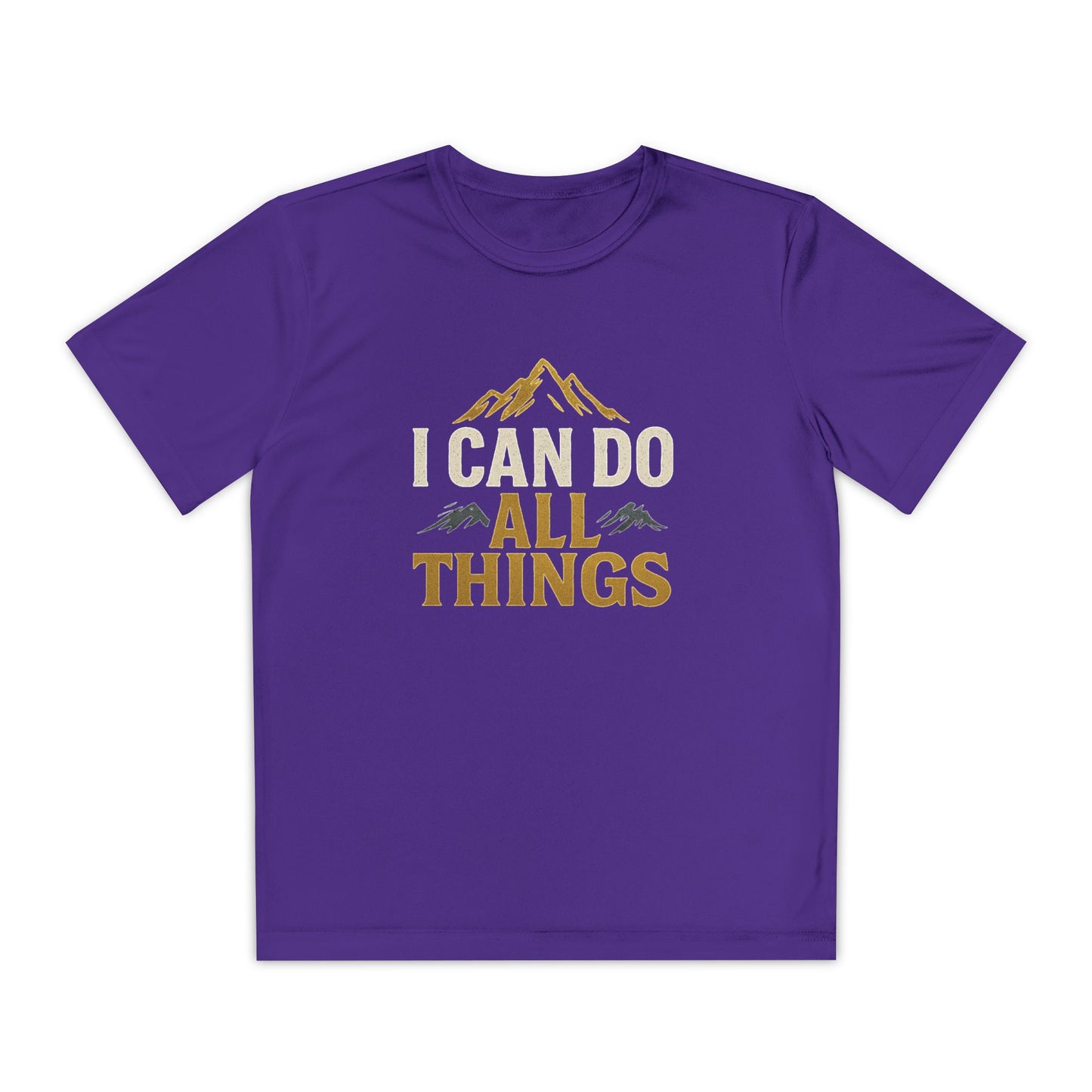Youth Competitor Tee - I Can Do All Things Motivational Shirt
