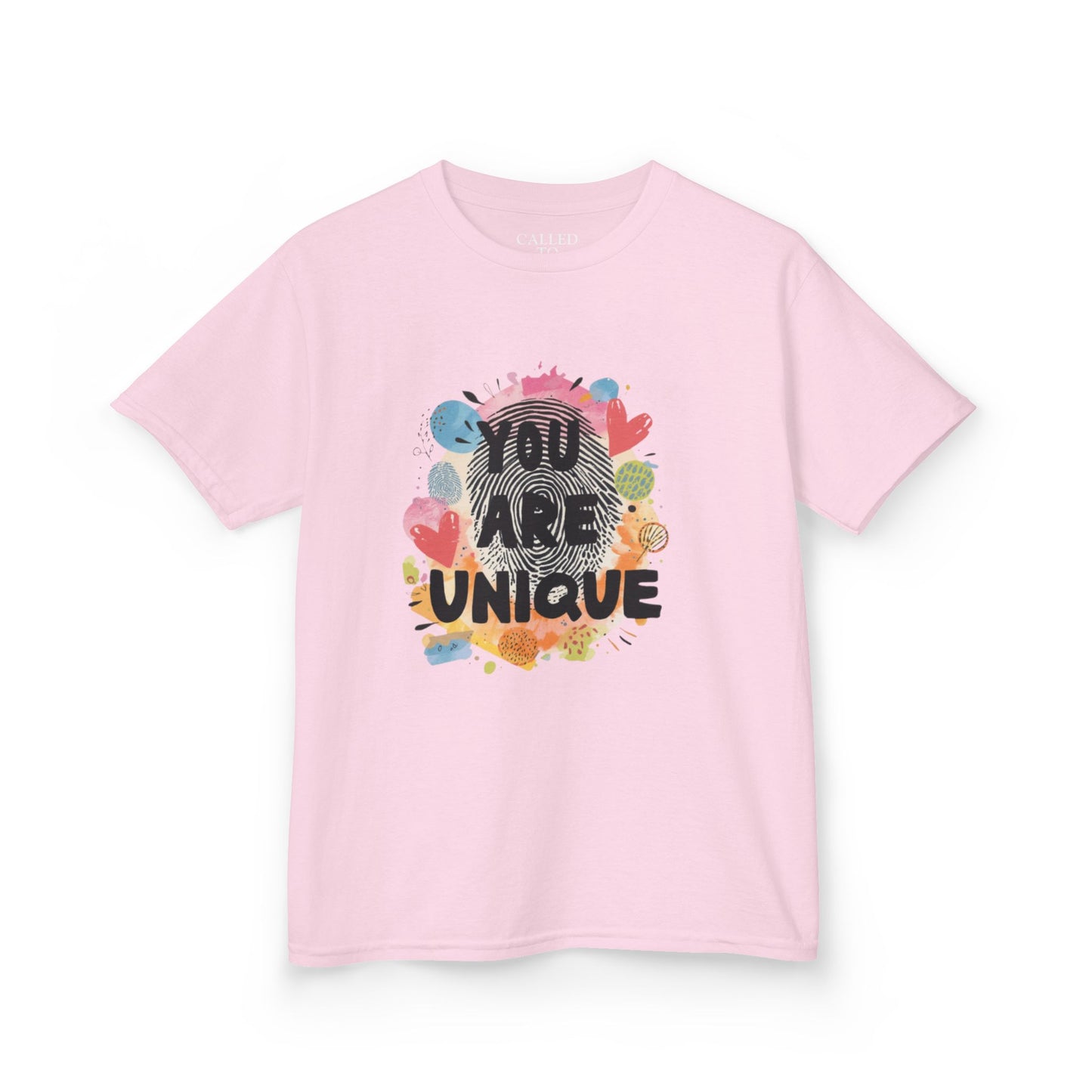 You Are Unique Kids Tee | Colorful Watercolor Animals, Positive Message