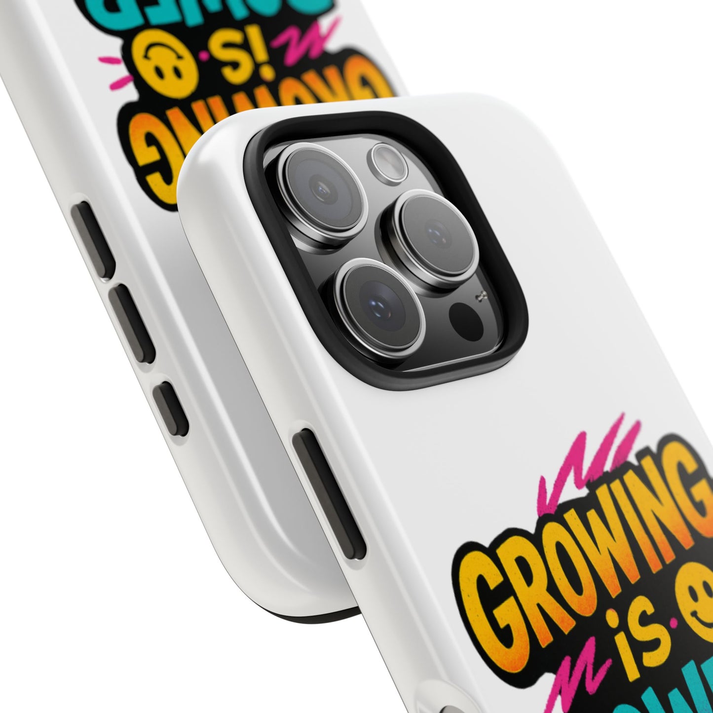 Empowering Tough Phone Case - 'Growing is Power' - Motivational Gifts, Unique Phone Accessories, Phone Protector, Gift for Teens
