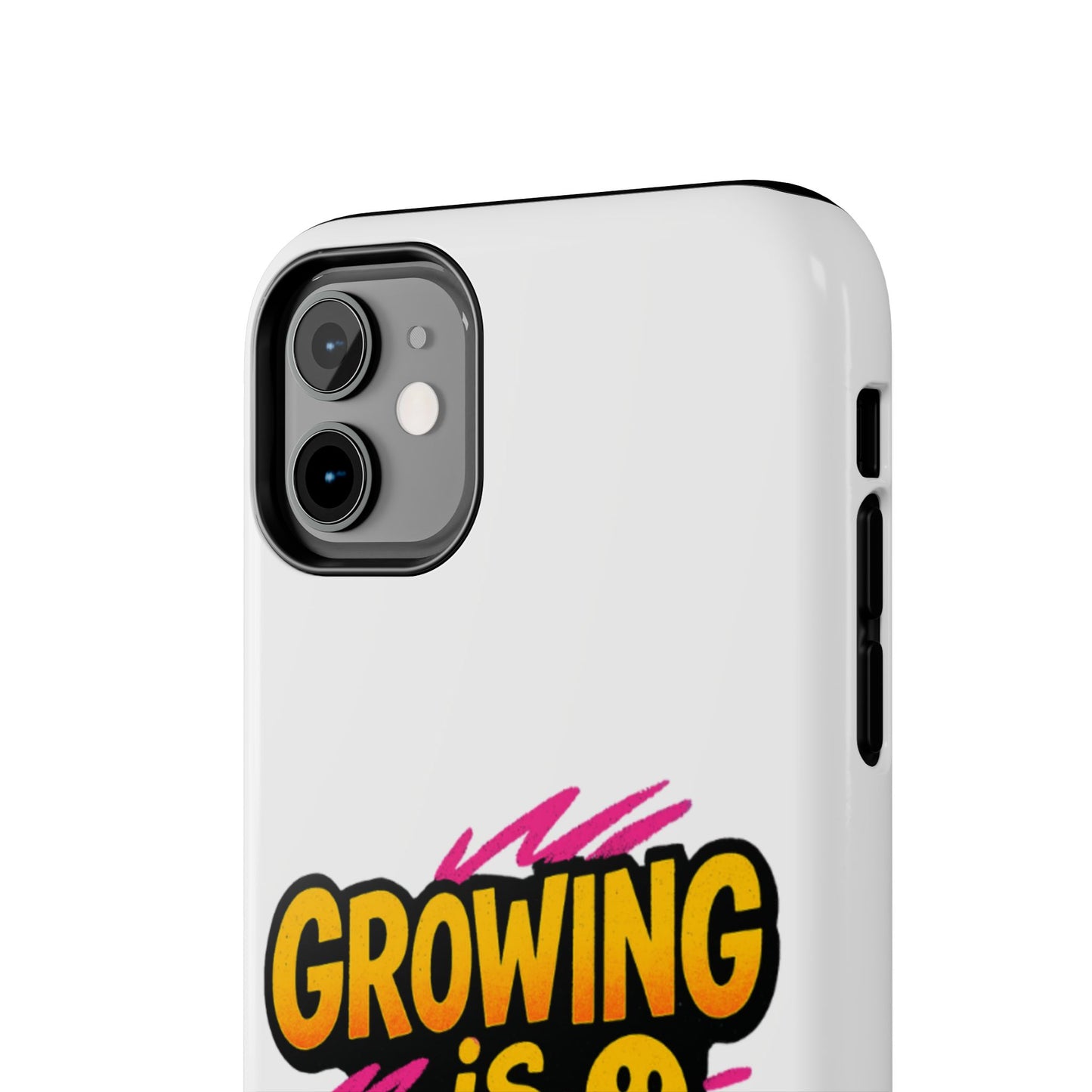 Empowering Tough Phone Case - 'Growing is Power' - Motivational Gifts, Unique Phone Accessories, Phone Protector, Gift for Teens