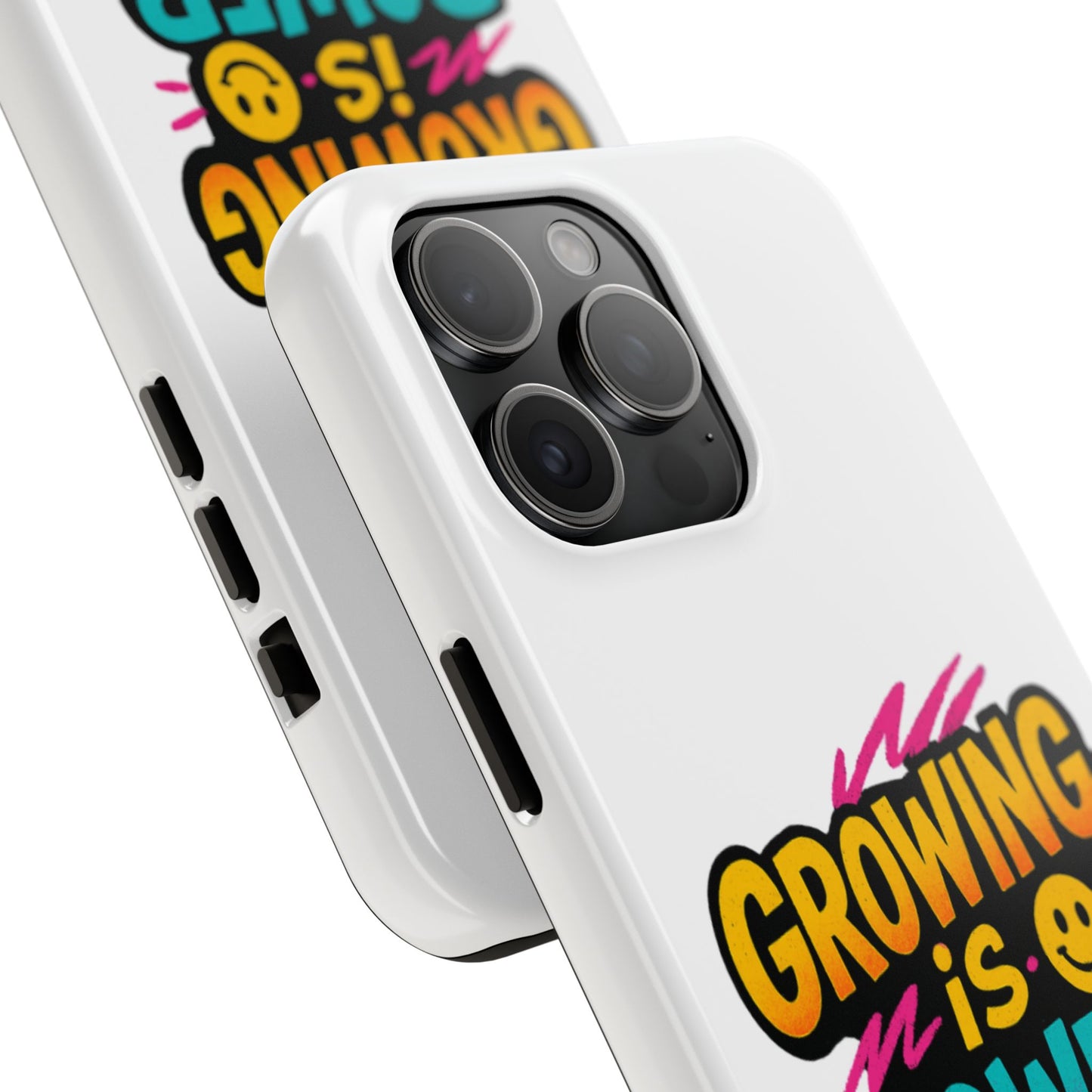 Empowering Tough Phone Case - 'Growing is Power' - Motivational Gifts, Unique Phone Accessories, Phone Protector, Gift for Teens