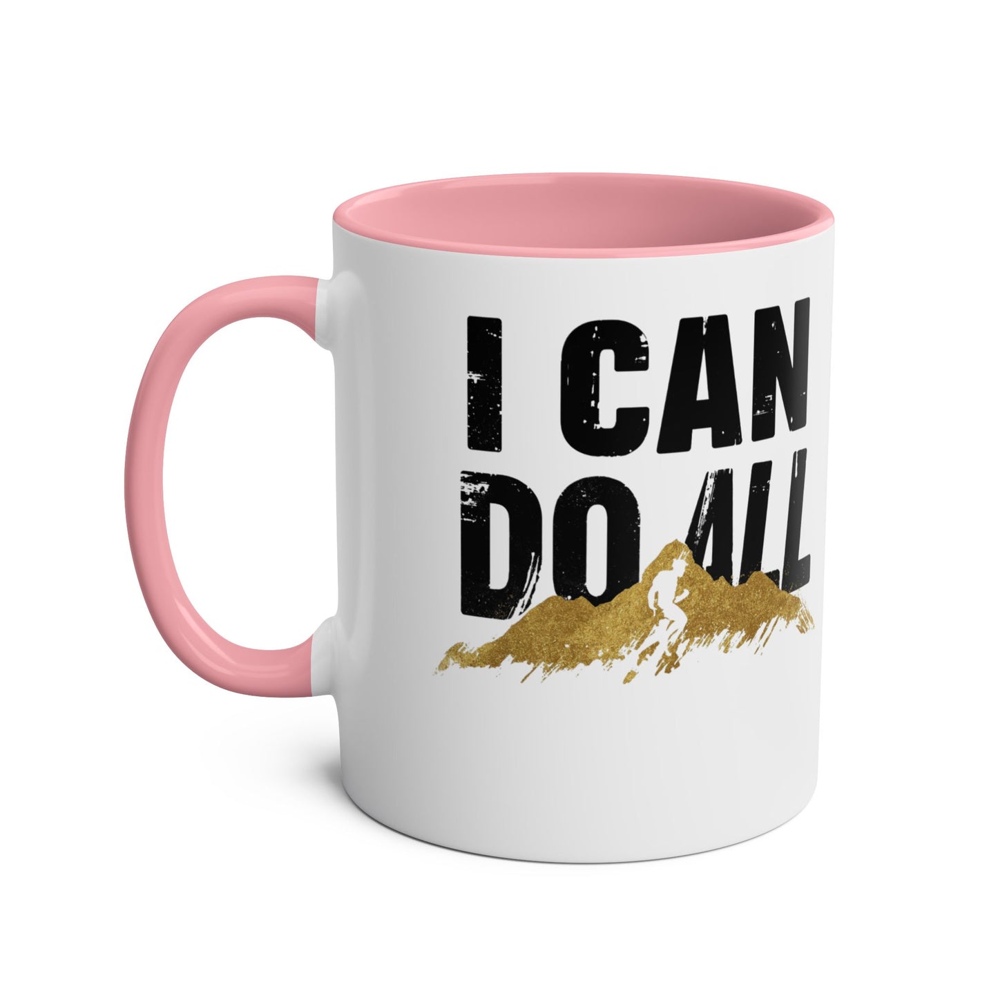 I Can Do All Mountains mug | Coffee Mug, Red Interior