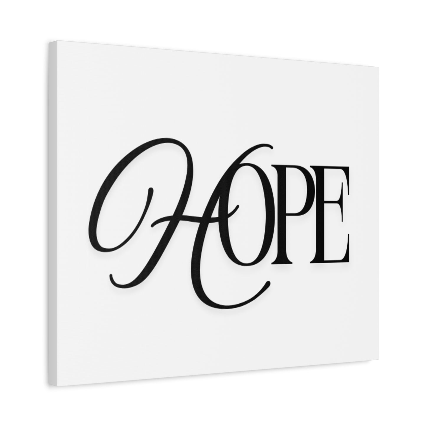 Hope Script Wall Art Canvas | Matte Stretched Canvas