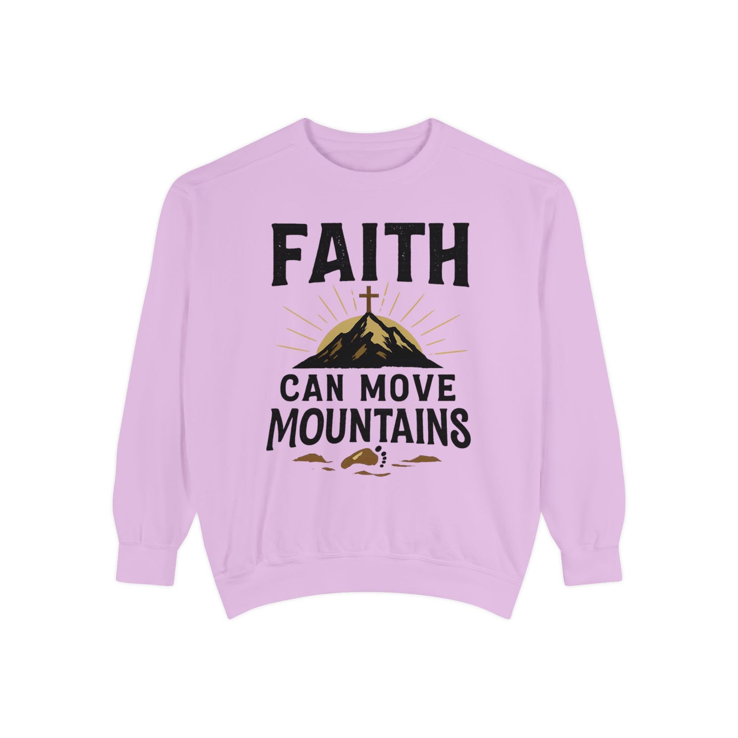 Faith-Inspired Garment-Dyed Sweatshirt | Cozy Christian Apparel, Inspirational Gift, Faith Merchandise, Unisex Crewneck, Casual Sweat