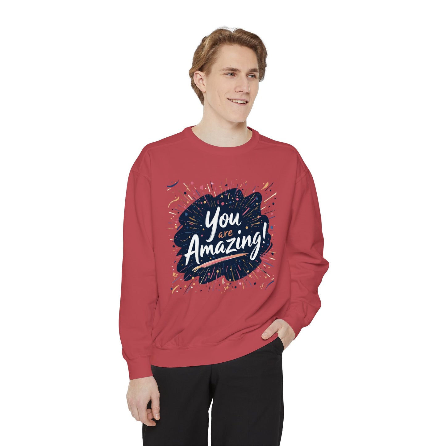 You Are Amazing sweatshirt | Inspirational Typography Crewneck