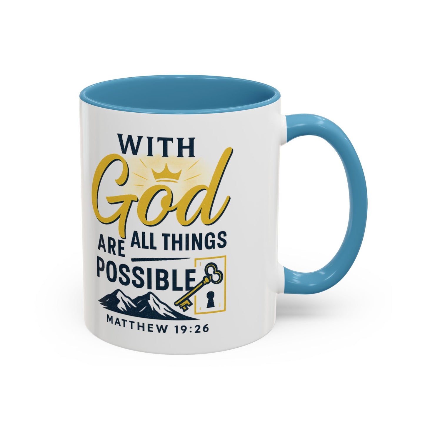 Inspirational Coffee Mug, Motivational Mug, Religious Gift, God Quote Mug, Faith-Based Coffee Cup, Customizable Coffee Mug