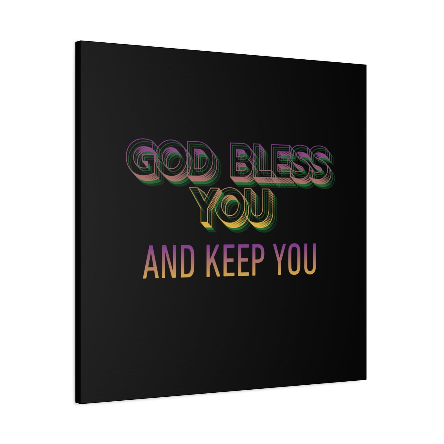 God Bless You and Keep You Canvas | Matte Stretched Wall Art