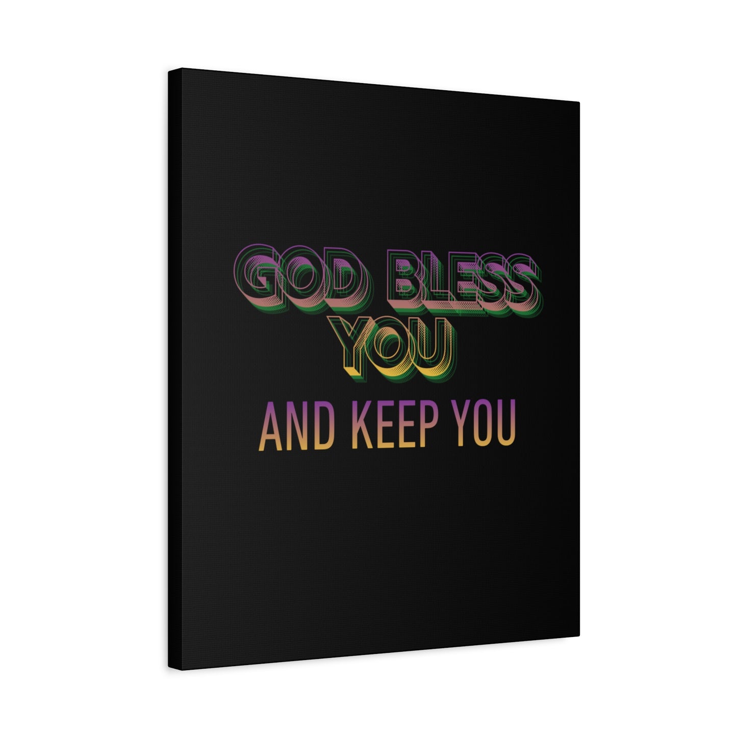 God Bless You and Keep You Canvas | Matte Stretched Wall Art