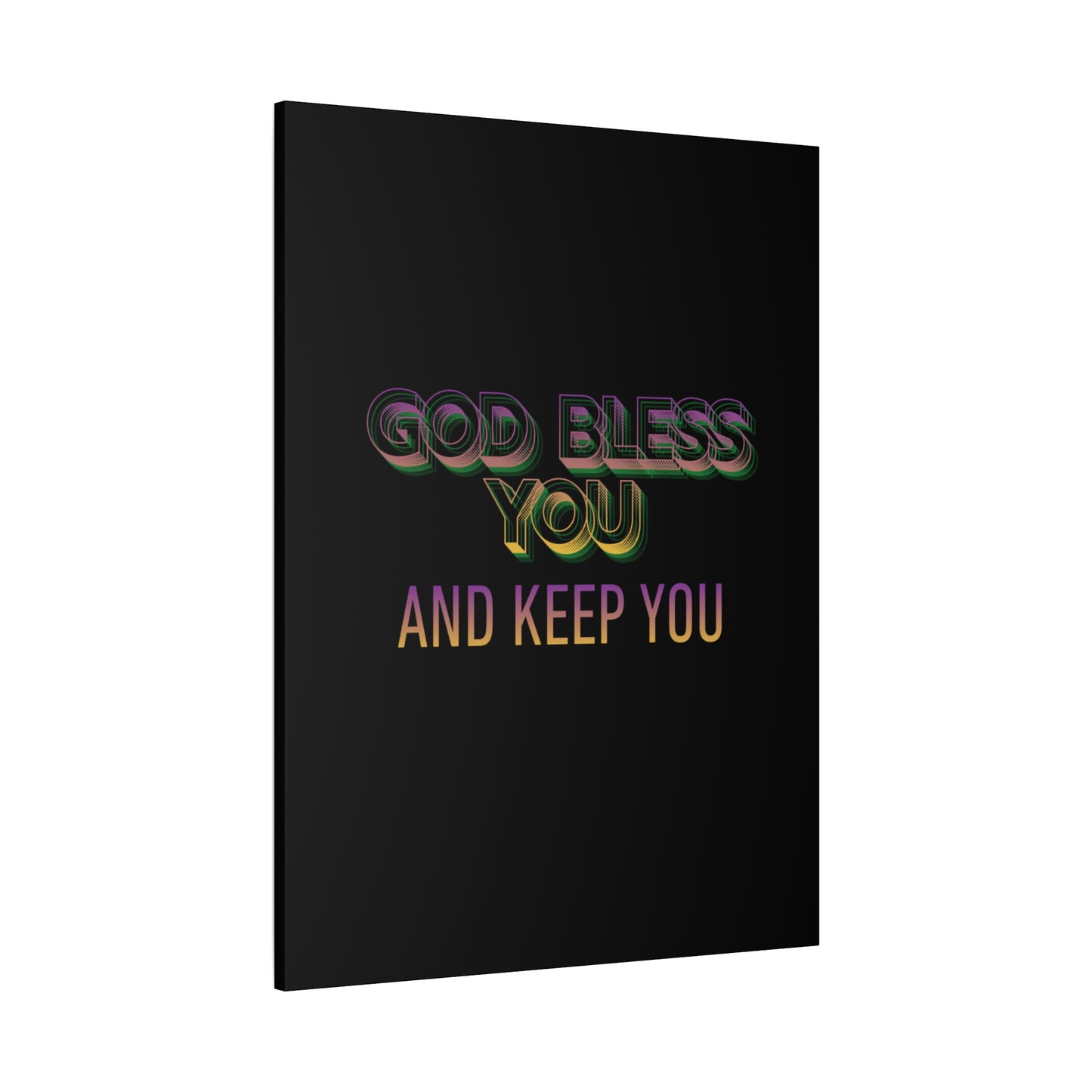 God Bless You and Keep You Canvas | Matte Stretched Wall Art
