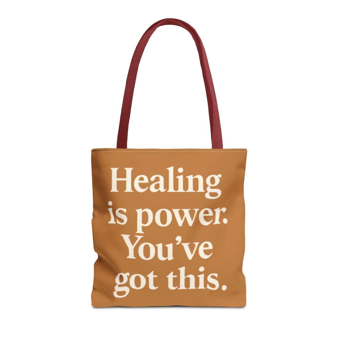 Empowering Healing Tote Bag, Inspirational Market Bag, Motivational Gift, Self-Care Accessory, Supportive Everyday Tote