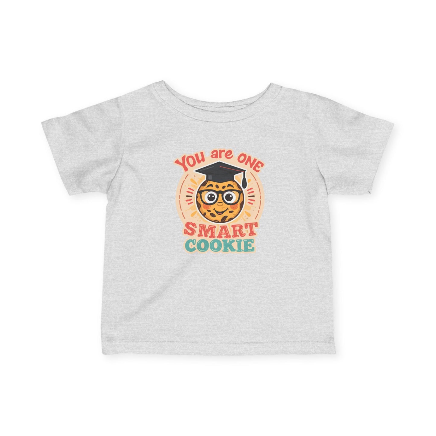 You Are One Smart Cookie Infant Tee | Cute Cookie with Glasses Retro Design