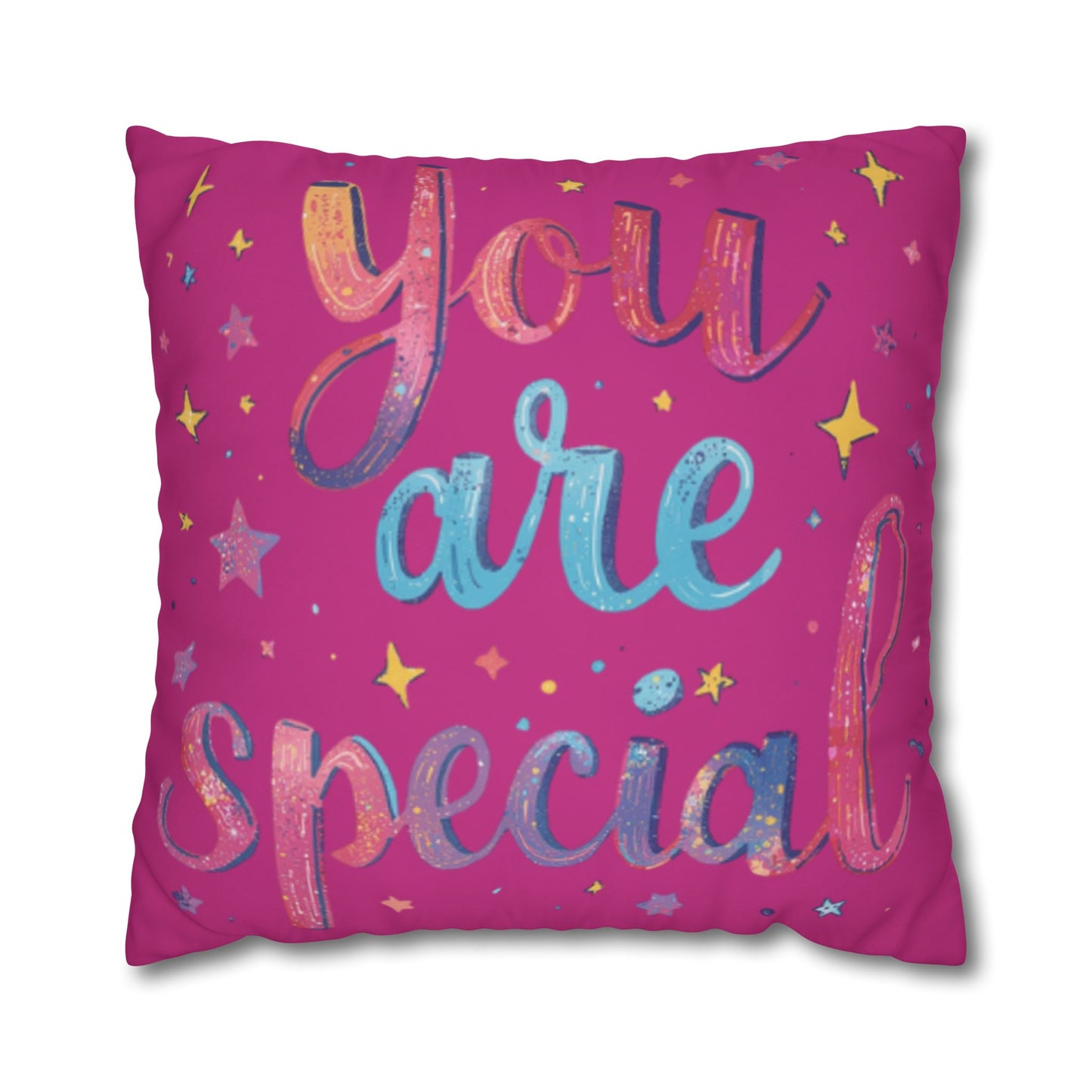 You Are Special pillowcase | square poly canvas pillowcase