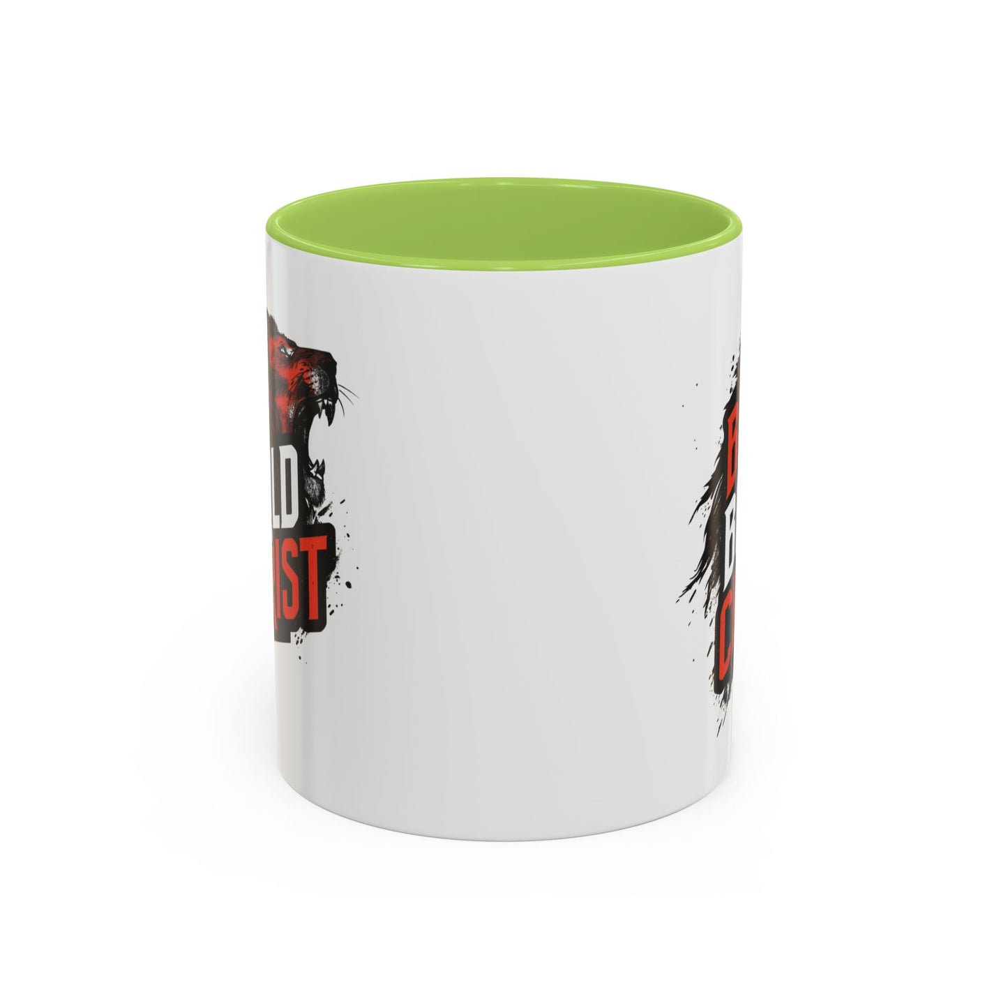 Be Bold in Christ Mug | Christian Faith Coffee Mug, Wolf Graphic Accent Mug