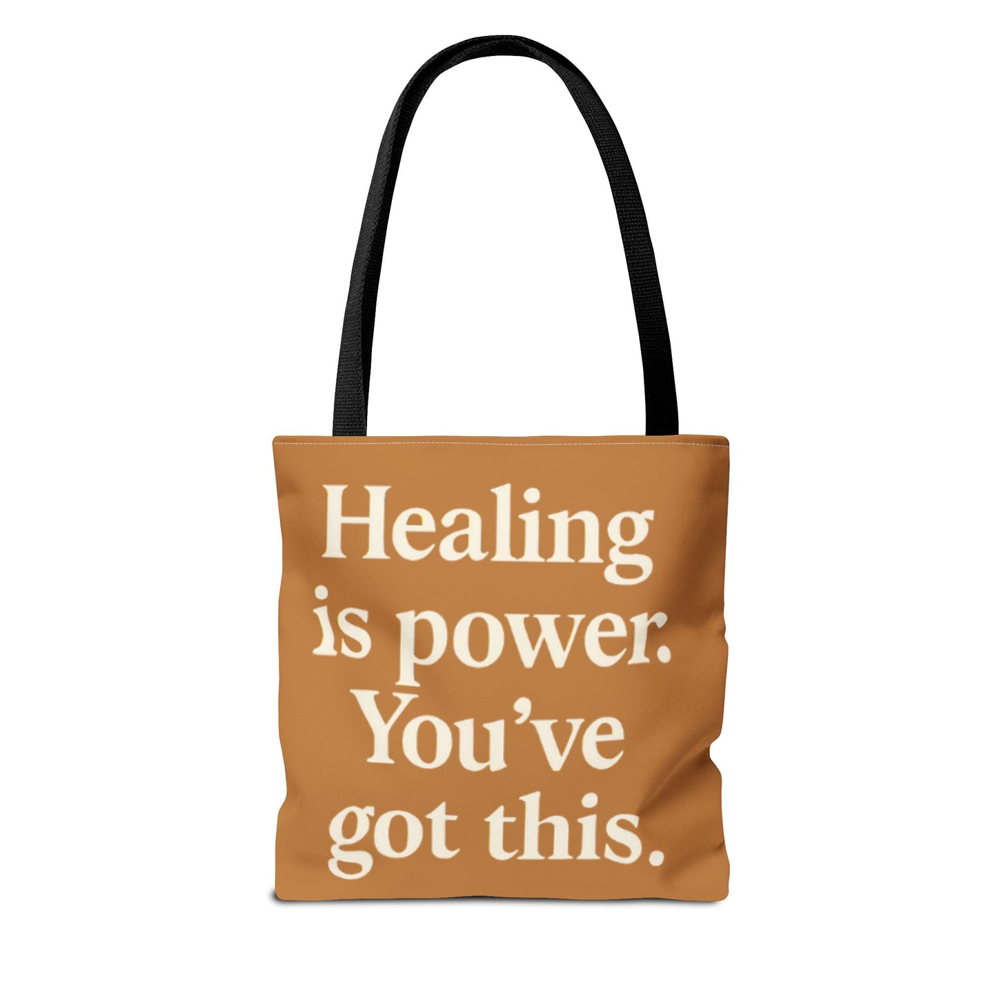 Empowering Healing Tote Bag, Inspirational Market Bag, Motivational Gift, Self-Care Accessory, Supportive Everyday Tote