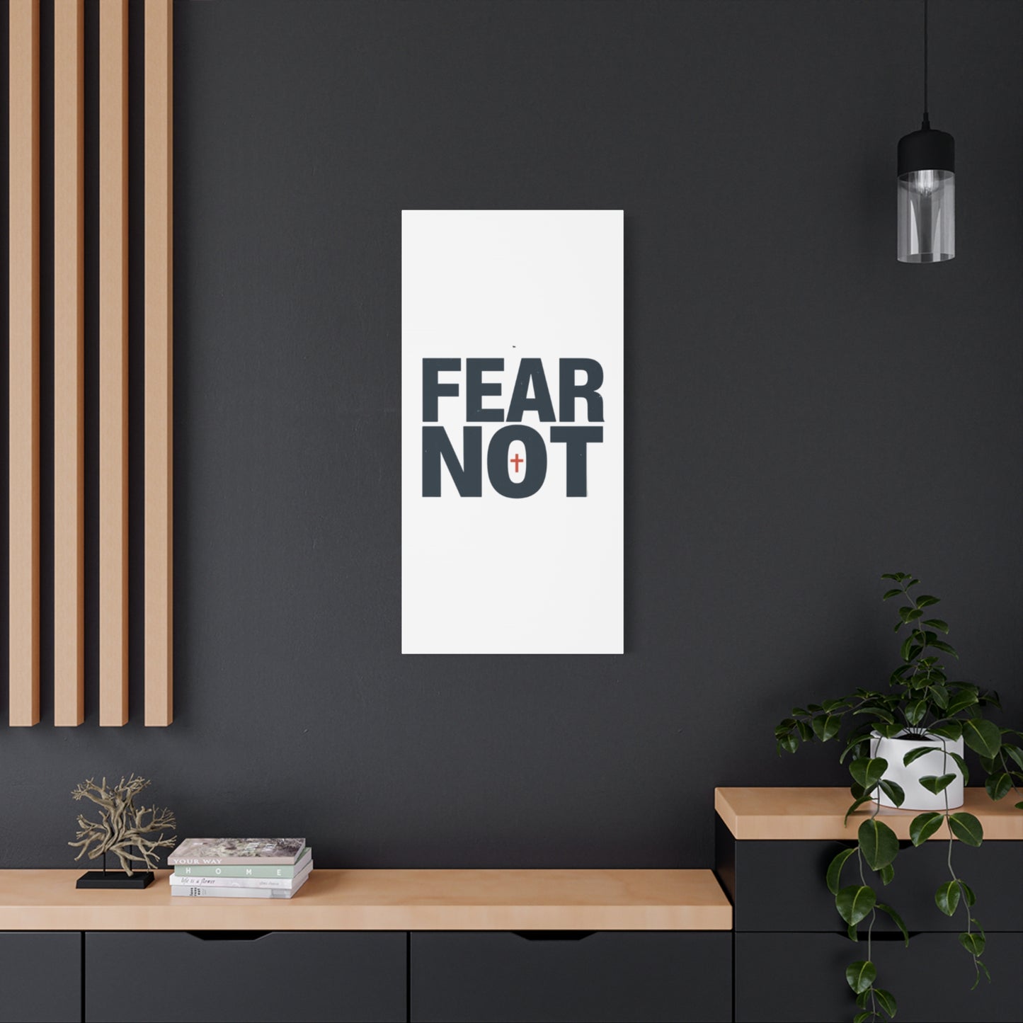 Fear Not canvas | Christian wall art, stretched matte gallery wrap