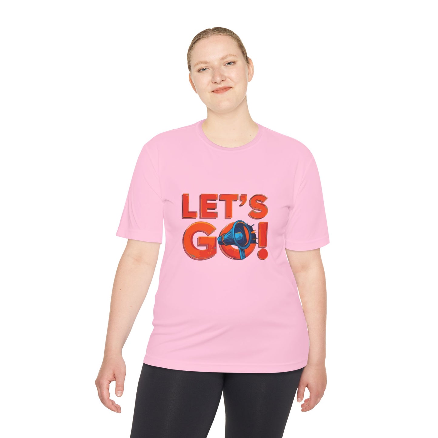 LET'S GO! Momentum Graphic Tee | Lightweight Polyester Athletic Shirt