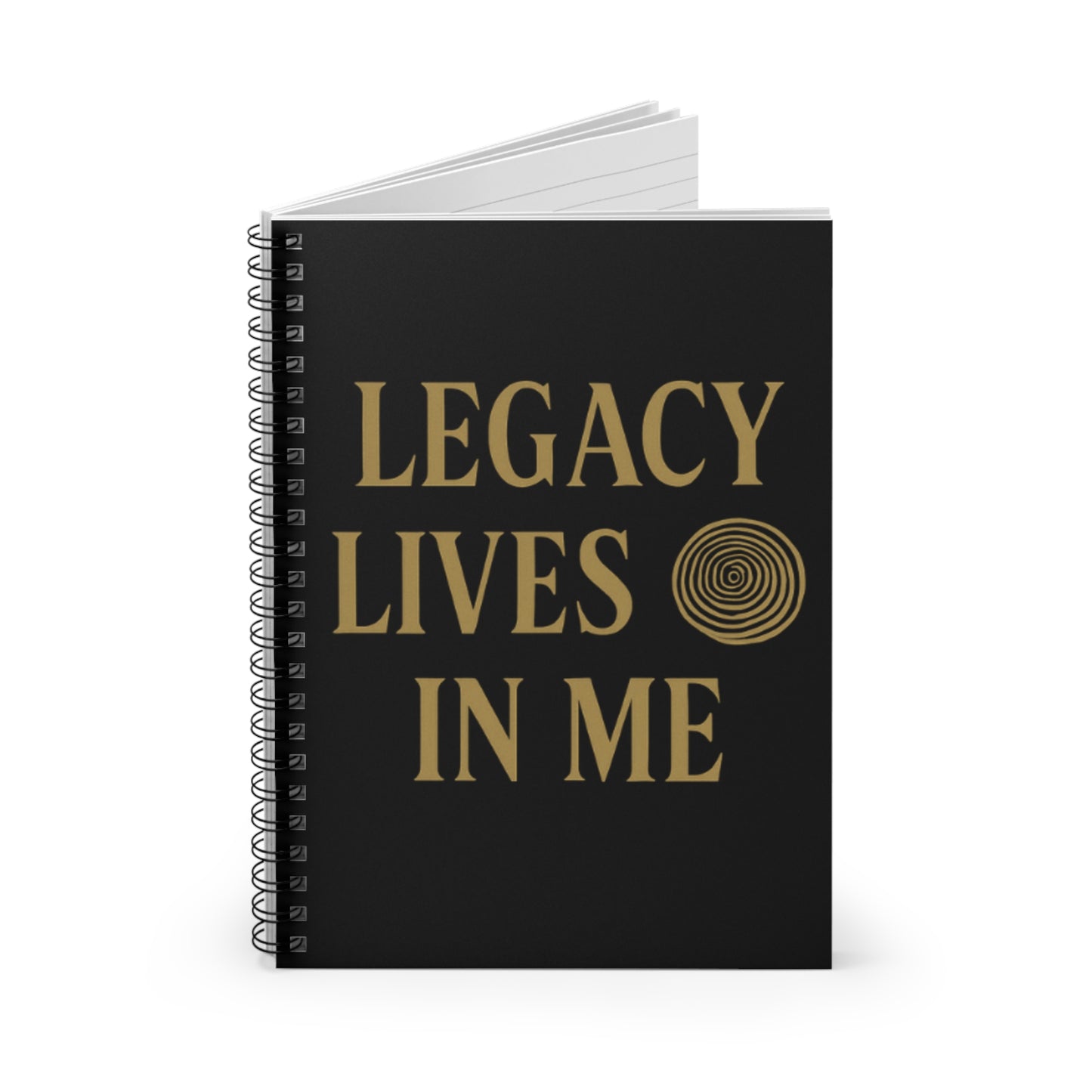 Legacy Lives In Me Notebook - Inspirational Spiral Journal for Writing, Note-Taking, Keepsakes, Gifts for Graduates, Motivation