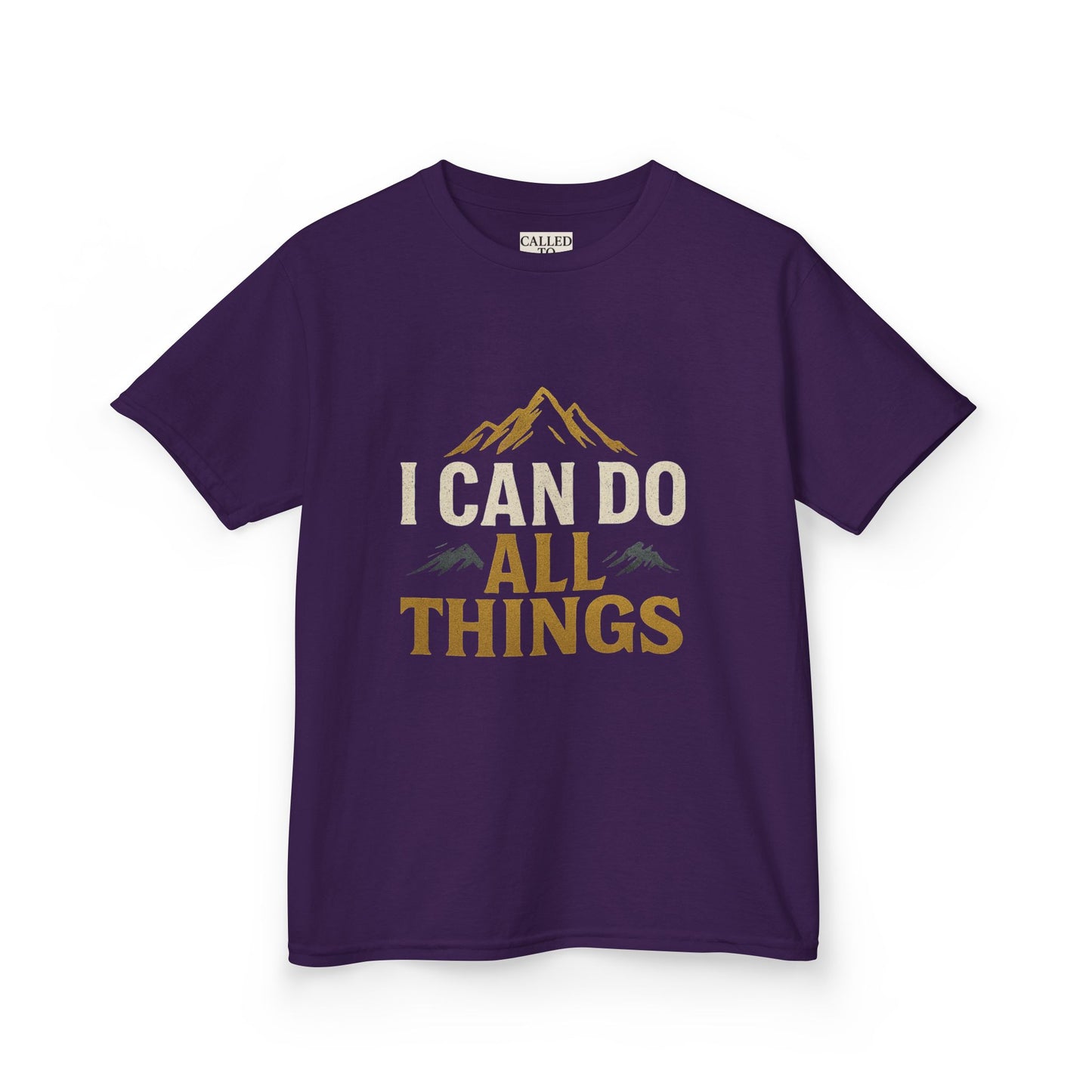 Kids Tee - Inspire and Empower 'I Can Do All Things' Motivational Shirt