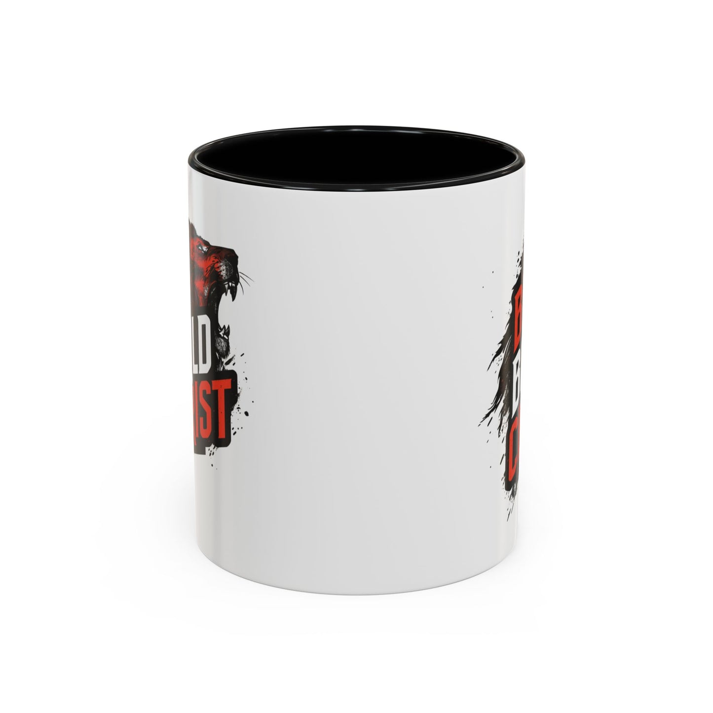 Be Bold in Christ Mug | Christian Faith Coffee Mug, Wolf Graphic Accent Mug