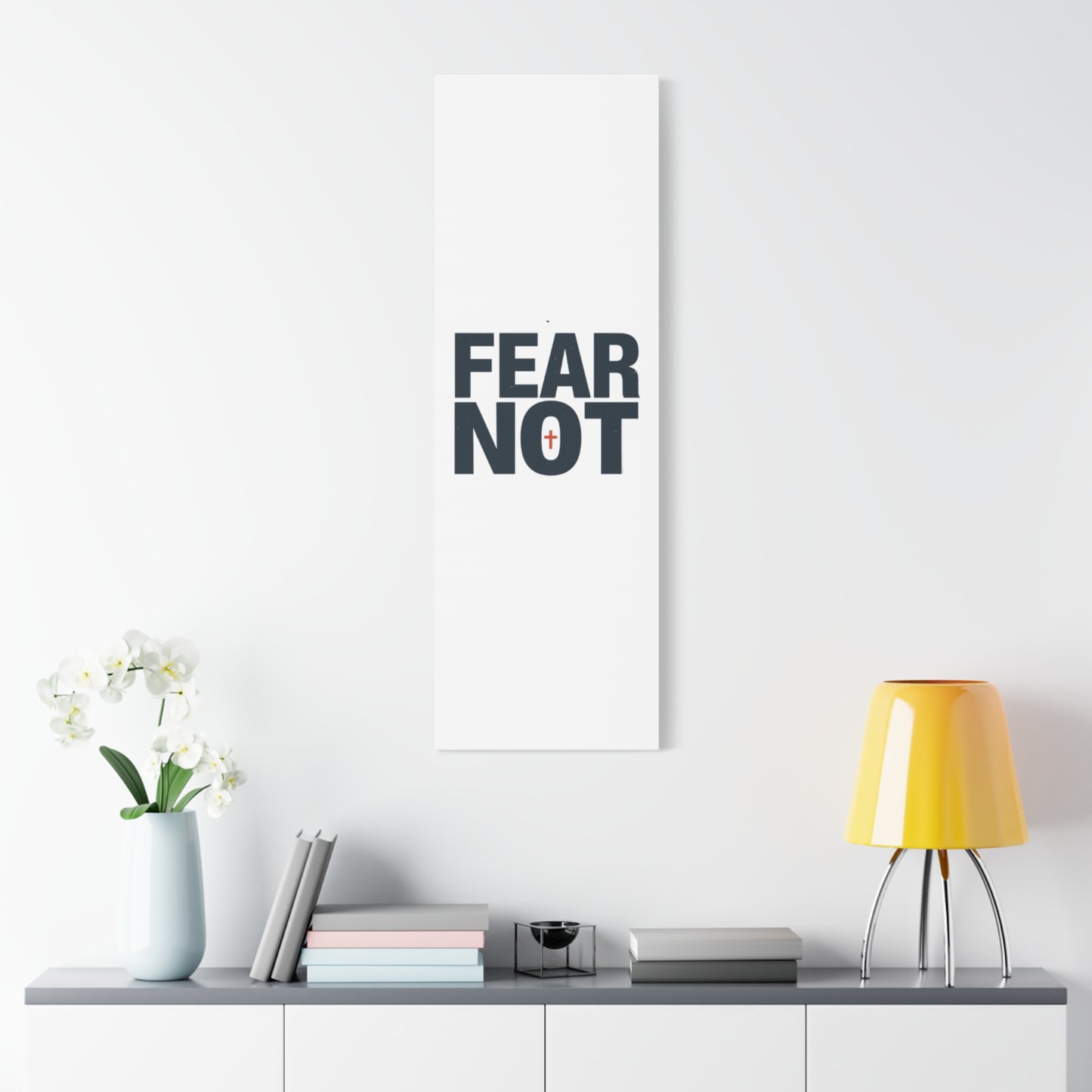 Fear Not canvas | Christian wall art, stretched matte gallery wrap