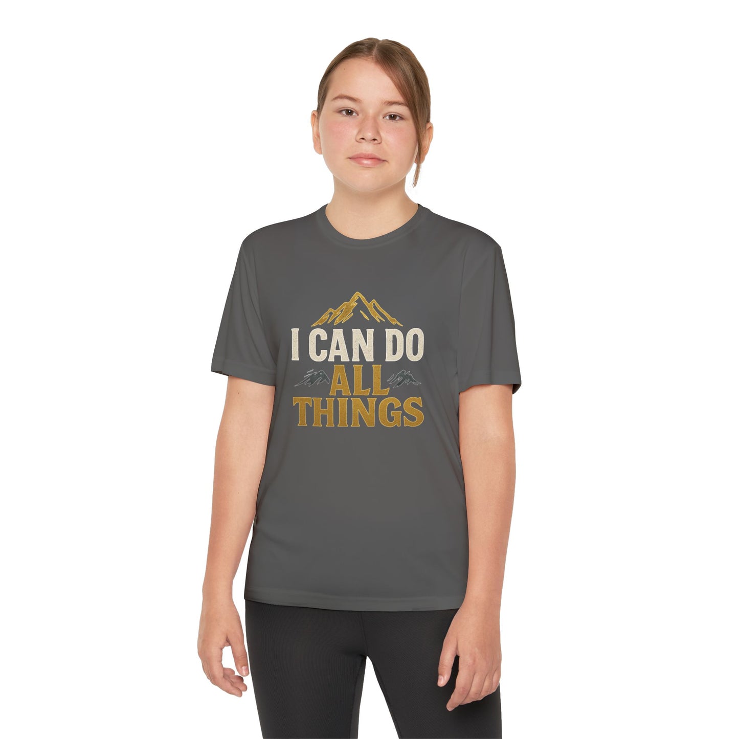 Youth Competitor Tee - I Can Do All Things Motivational Shirt