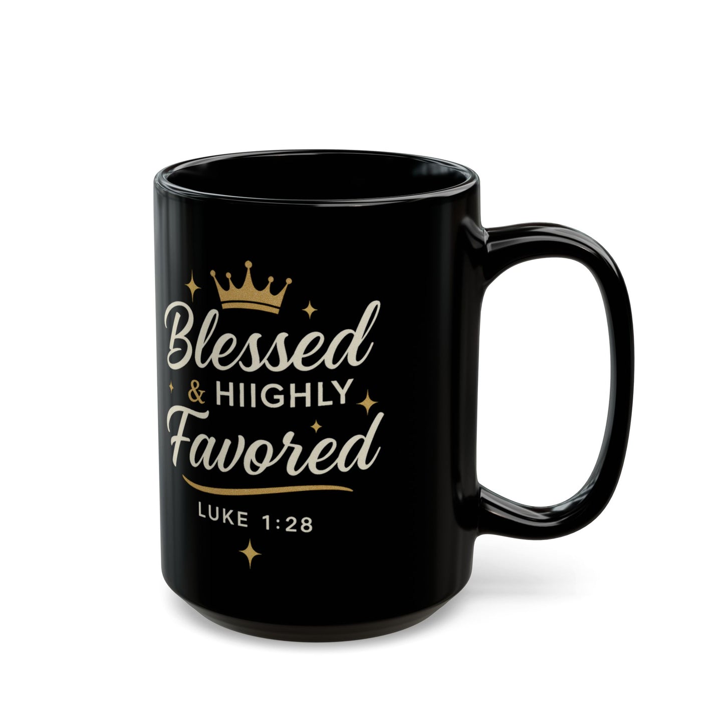 Blessed & Highly Favored Mug - Inspirational Coffee Cup, Faith-Based Gift, Christian Home Decor, Luke 1:28 Bible Verse, Perfect for [...]