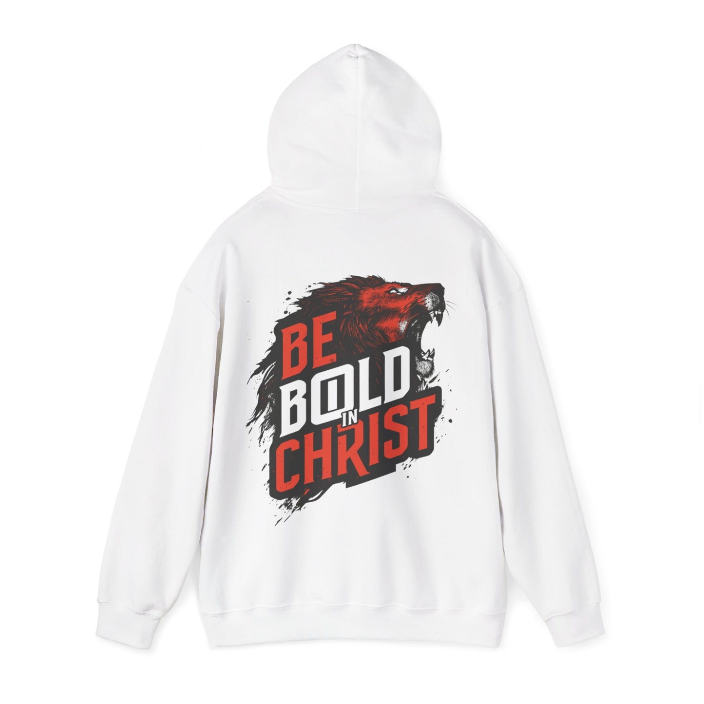 Be Bold in Christ Bear Graphic Hoodie | Faith Roaring Bear Sweatshirt