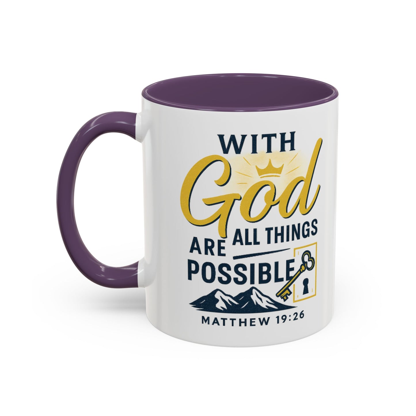Inspirational Coffee Mug, Motivational Mug, Religious Gift, God Quote Mug, Faith-Based Coffee Cup, Customizable Coffee Mug