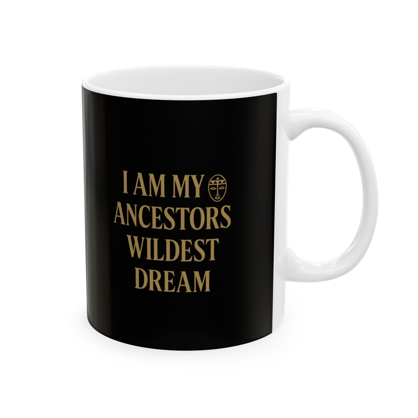 Elegant Black Ceramic Mug with Quote - Perfect Gift for Coffee Lovers, Mother's Day, Birthdays, or Just Because