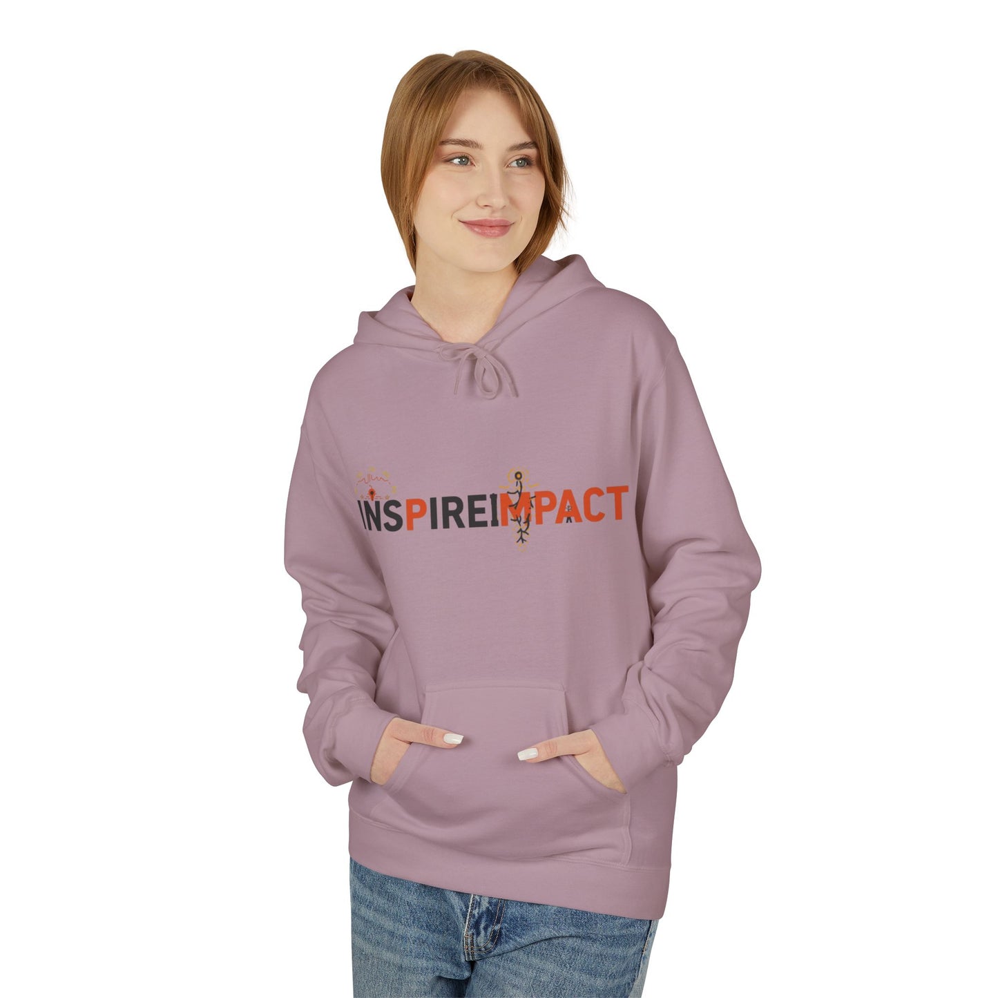 Inspire Impact Hoodie | Inspirational Typography Logo