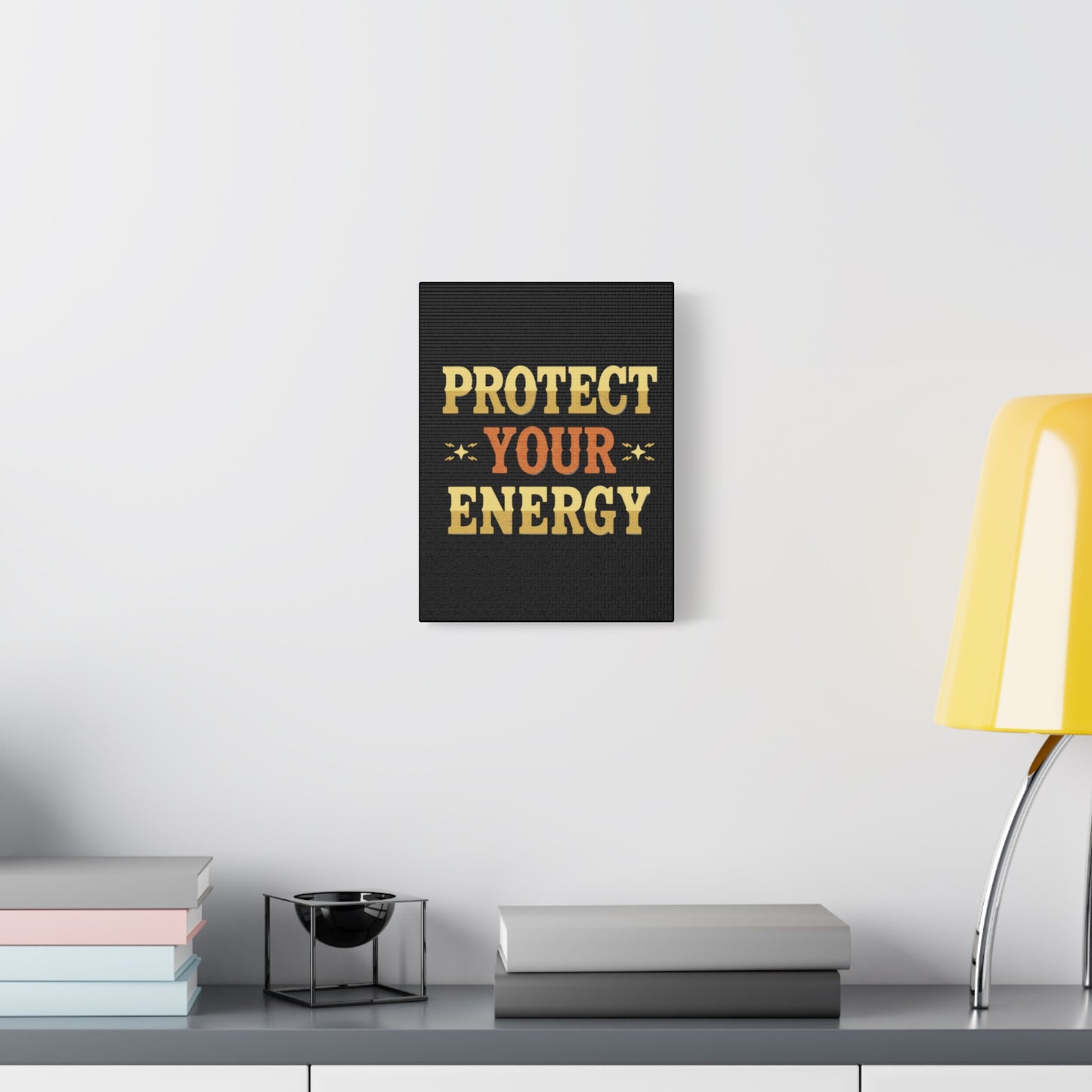 Protect Your Energy Canvas | Matte Stretched Wall Art