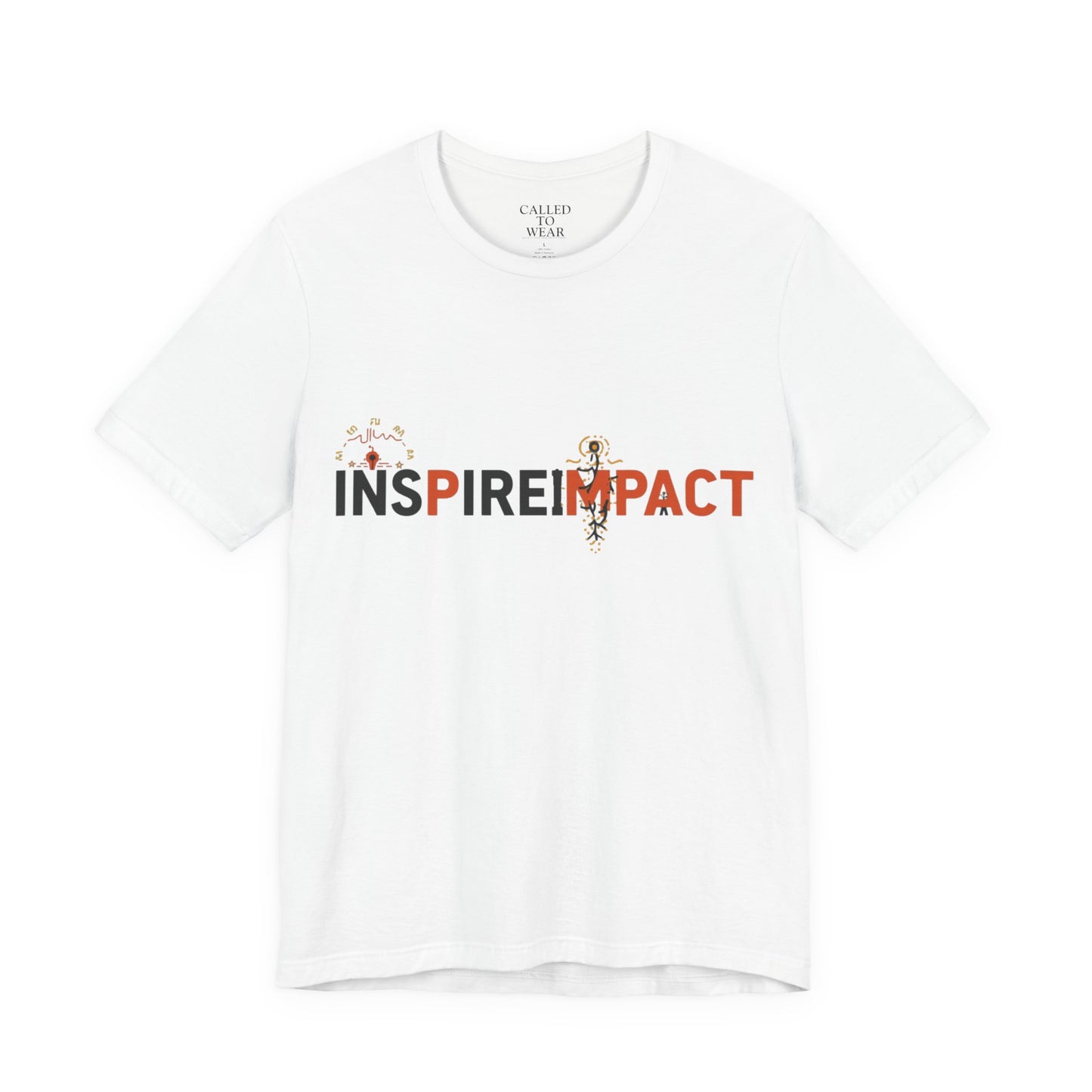 Inspire Impact graphic Tee | Inspirational typography t-shirt