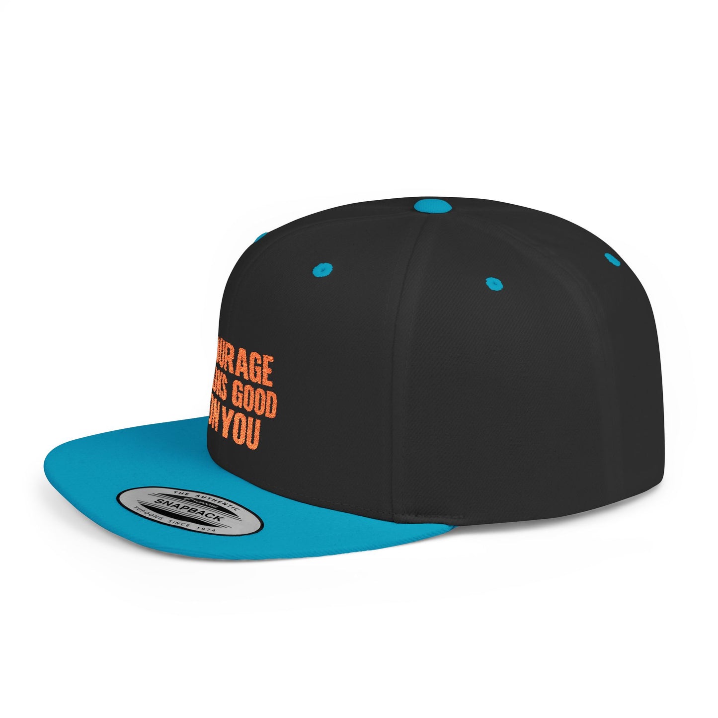 Courage Looks Good on You Snapback Hat, Motivational Cap for Everyday Wear, Gift for Friends, Inspiring Headwear