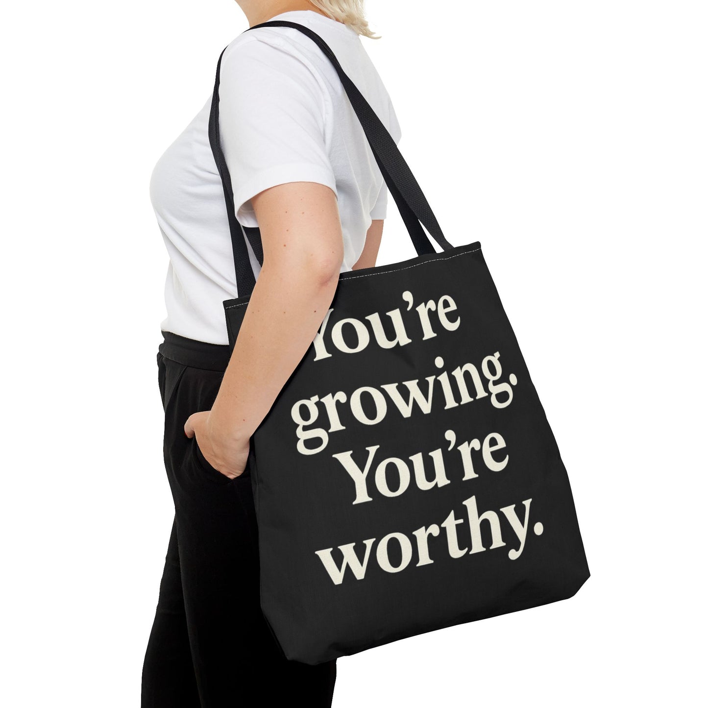 Empowering Affirmation Tote Bag 'You Are Enough' Inspirational Everyday Tote