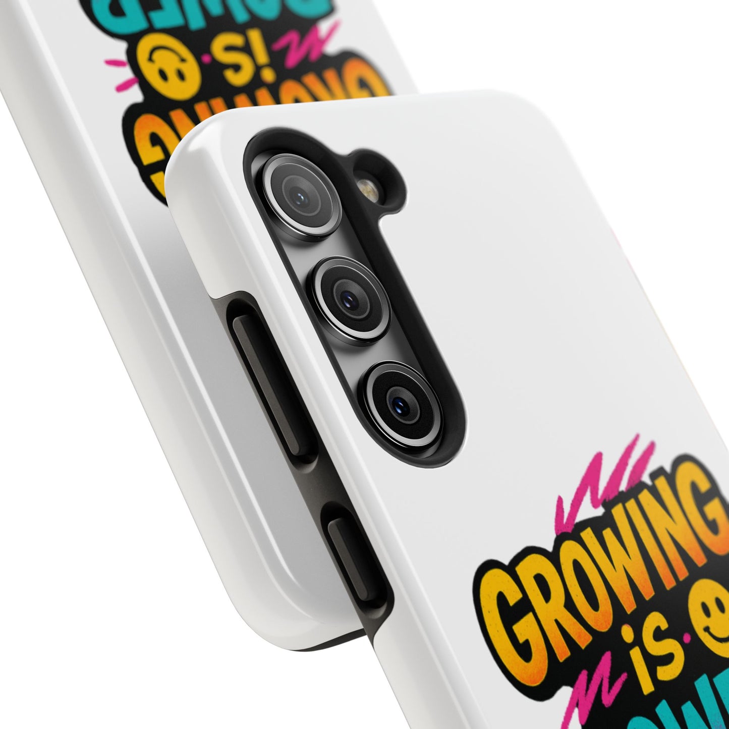 Empowering Tough Phone Case - 'Growing is Power' - Motivational Gifts, Unique Phone Accessories, Phone Protector, Gift for Teens