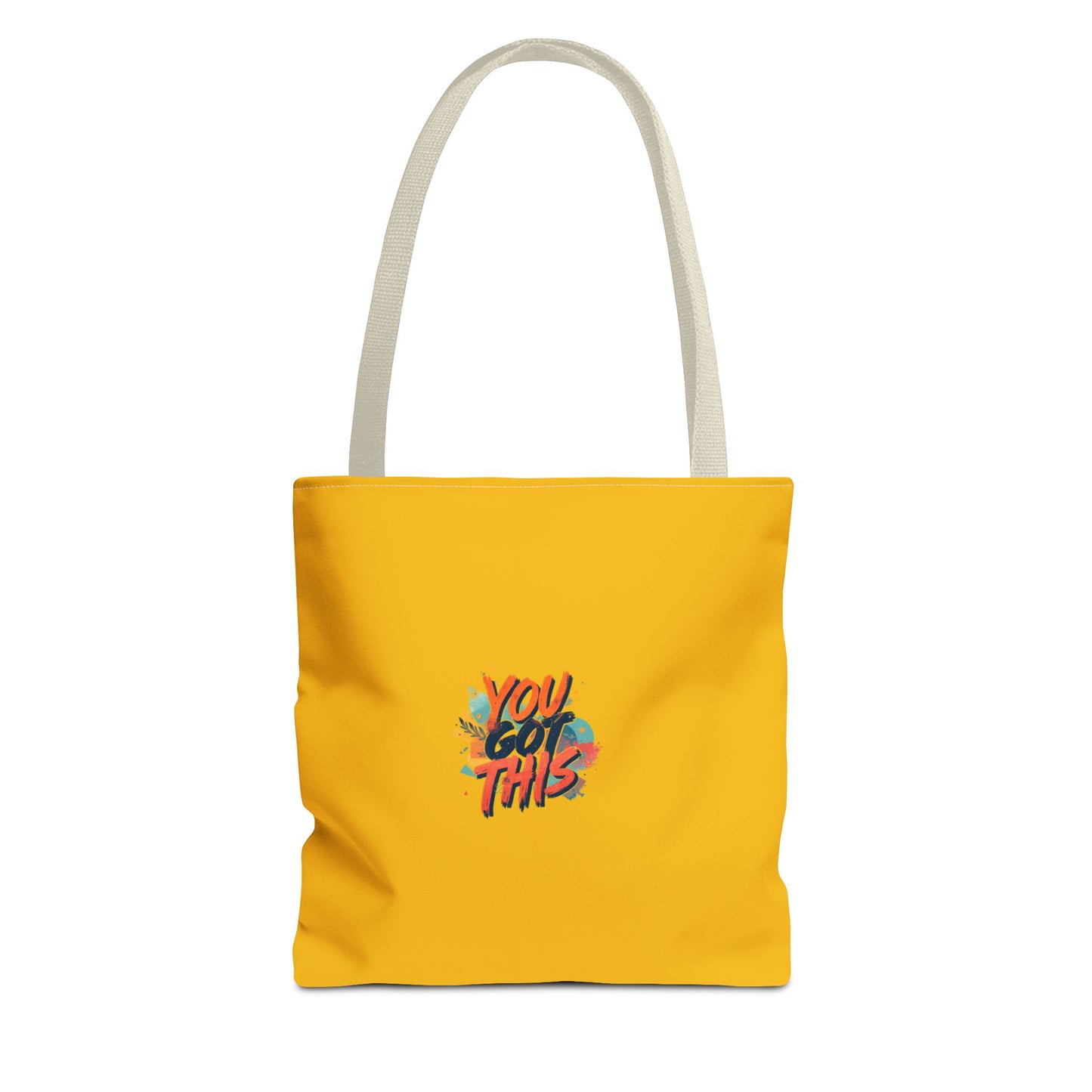 You Got This motivational graphic Tote Bag | positive quote, yellow background