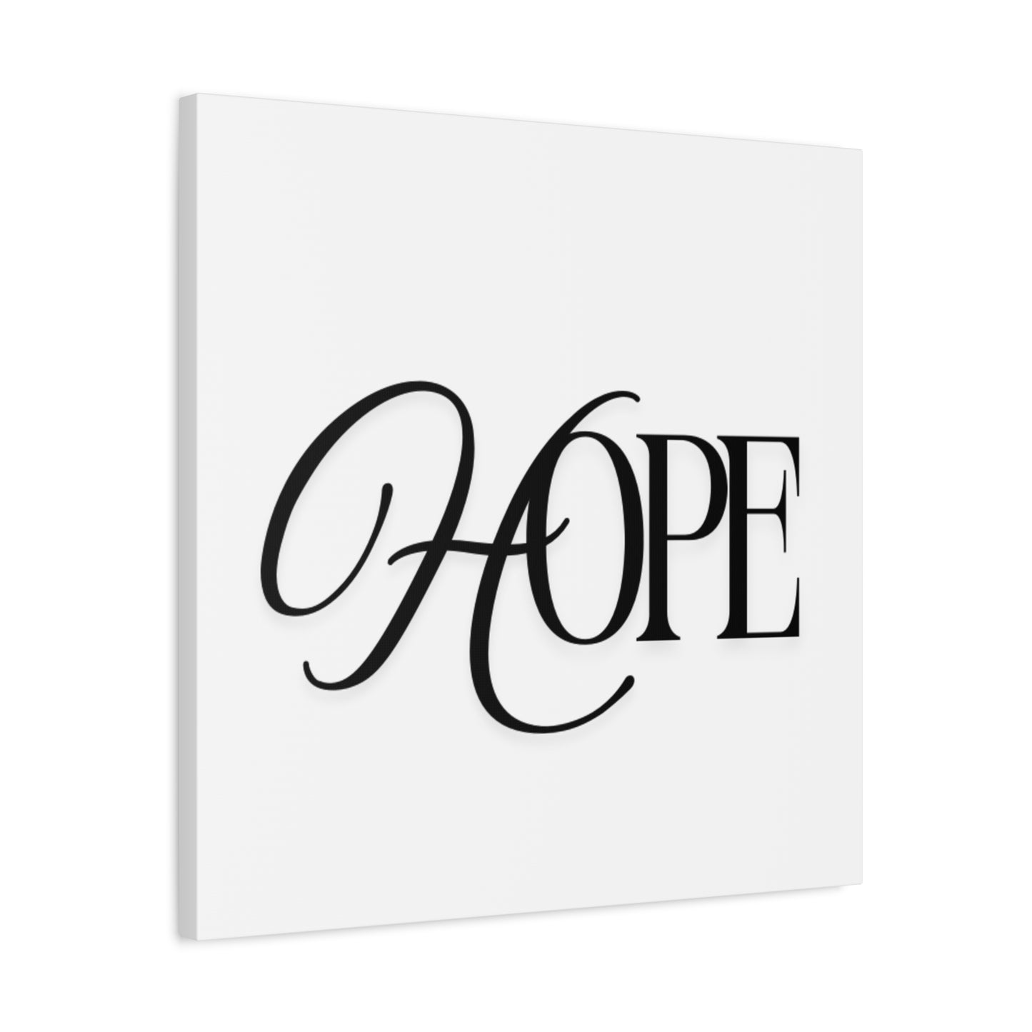 Hope Script Wall Art Canvas | Matte Stretched Canvas