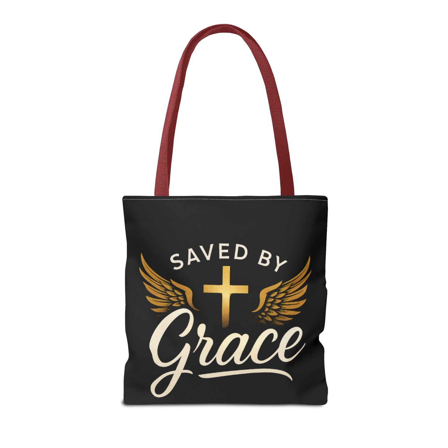 Saved by Grace Tote Bag | Inspirational Christian Gift for Faith, Spiritual Journey, Church Events, Everyday Use, Stylish Carryall