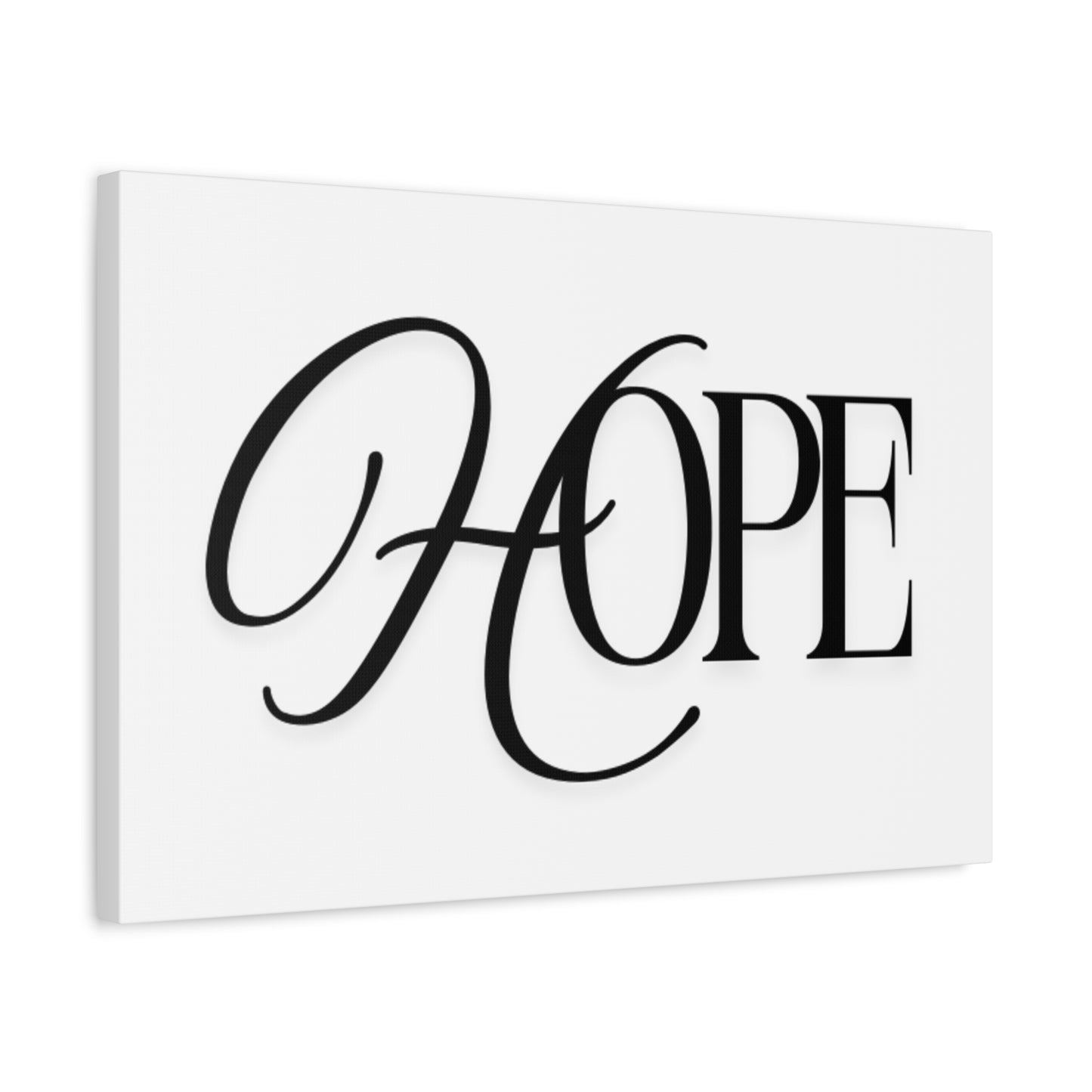 Hope Script Wall Art Canvas | Matte Stretched Canvas
