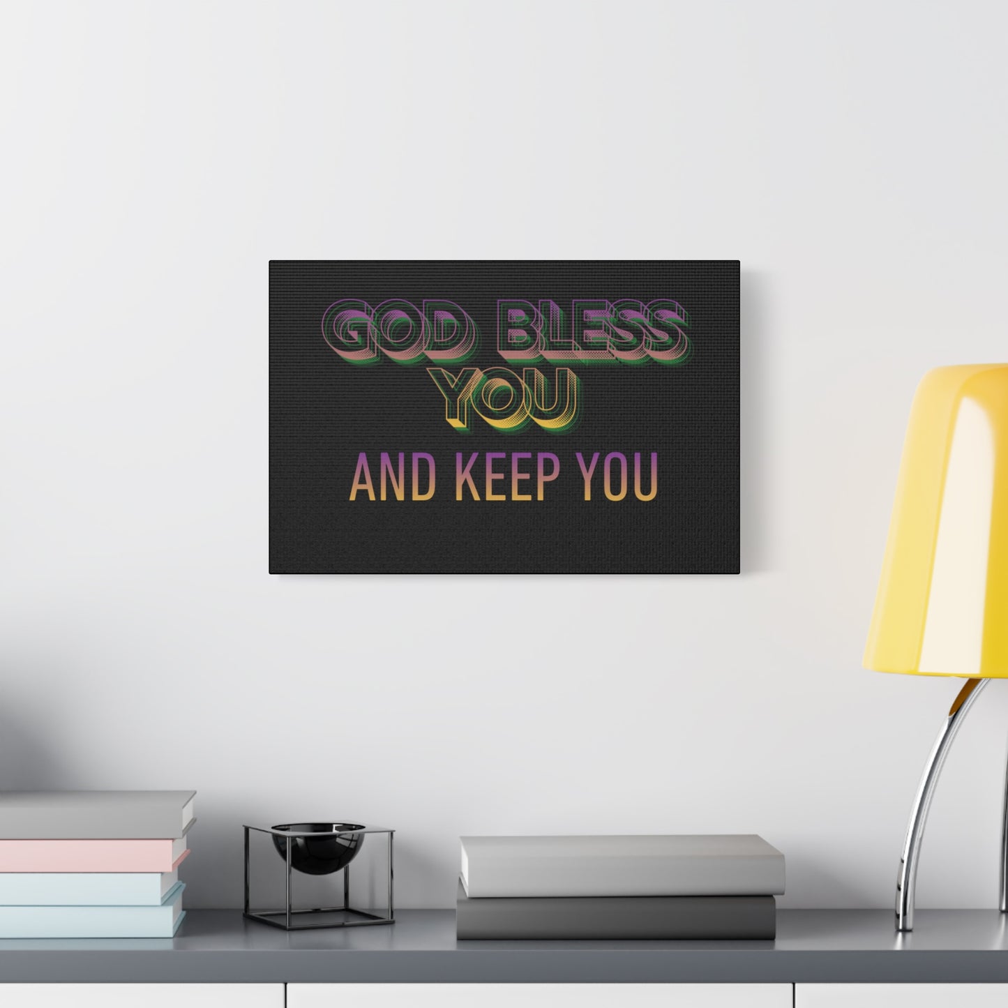 God Bless You and Keep You Canvas | Matte Stretched Wall Art