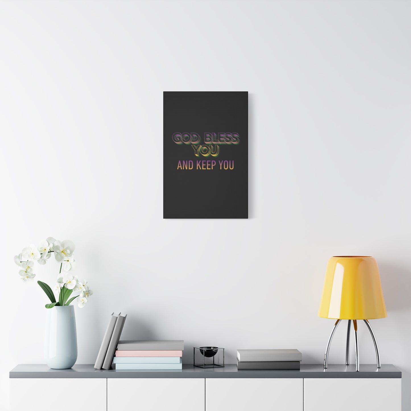 God Bless You and Keep You Canvas | Matte Stretched Wall Art