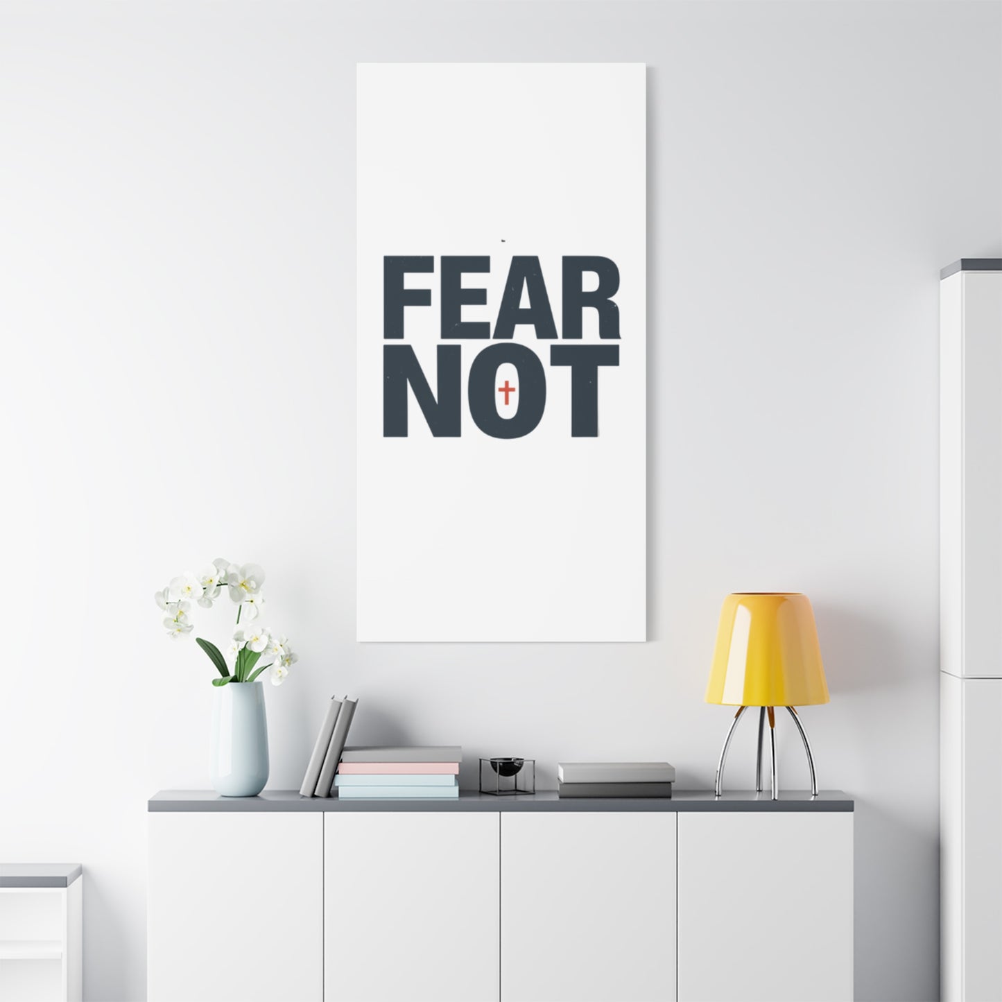 Fear Not canvas | Christian wall art, stretched matte gallery wrap