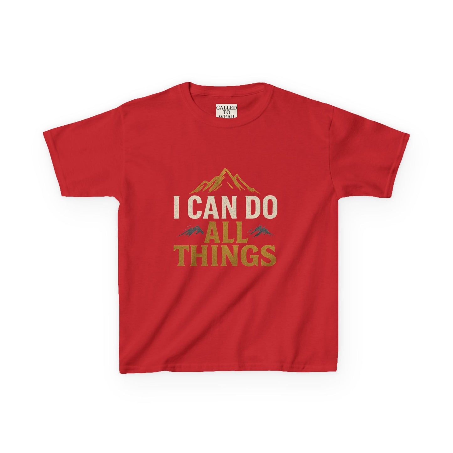 Kids Tee - Inspire and Empower 'I Can Do All Things' Motivational Shirt