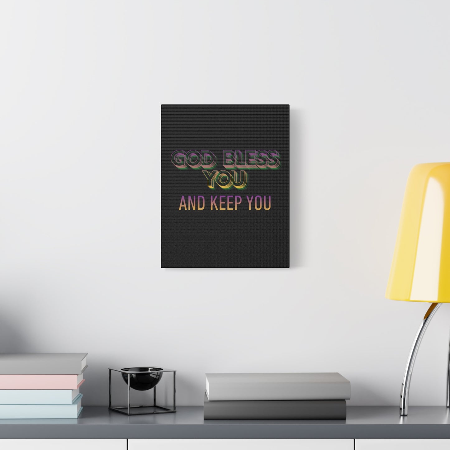 God Bless You and Keep You Canvas | Matte Stretched Wall Art