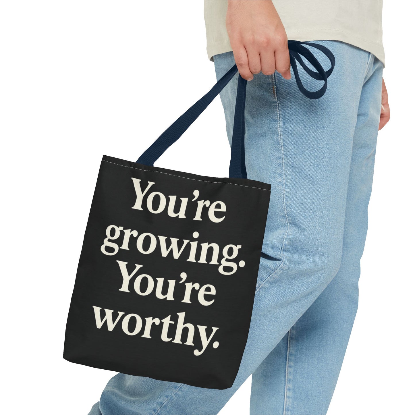 Empowering Affirmation Tote Bag 'You Are Enough' Inspirational Everyday Tote
