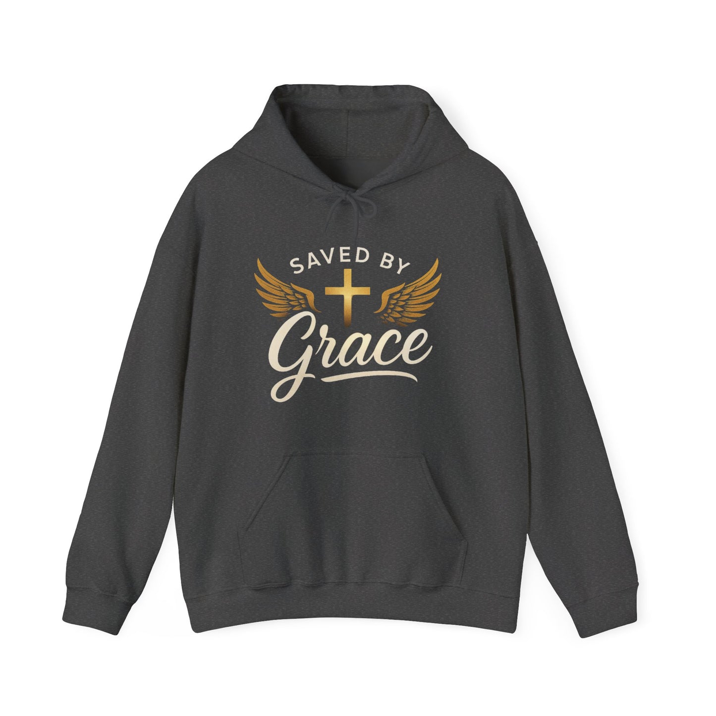Saved by Grace Hooded Sweatshirt, Christian Apparel, Inspirational Hoodie, Faith Merchandise, Religious Gift, Unisex Streetwear